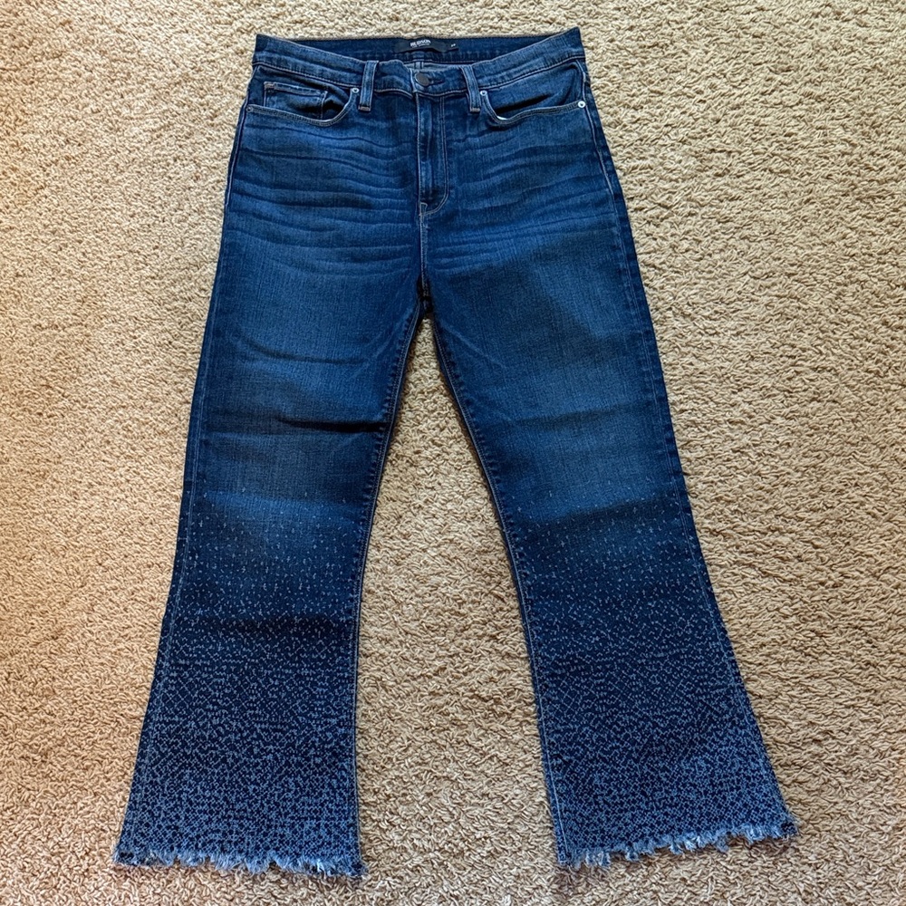 Hudson Jeans Women's Dark Blue Ombre Flare Jeans